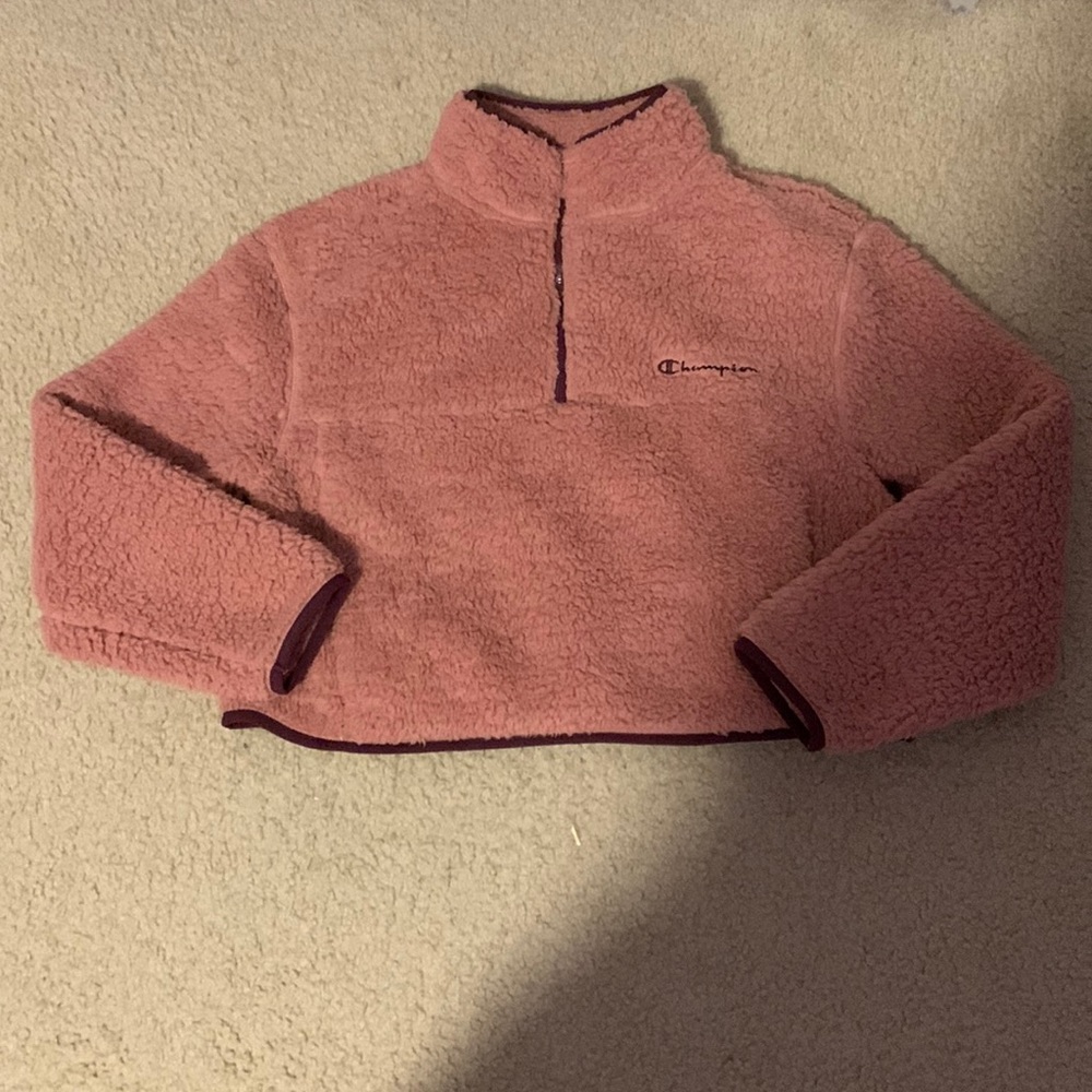 Fluffy champion sweatshirt barley worn like new